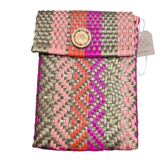 Maria Victoria Made in Mexico Balance Pink Messenger Bag - Picture 1 of 5